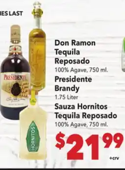 Vallarta Supermarkets Don Ramon Tequila Reposado offer