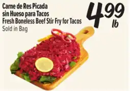 El Super Fresh Fresh Boneless Beef Stir Fry for Tacos offer
