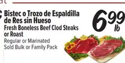 El Super Fresh Fresh Boneless Beef Clod Steaks or Roast offer