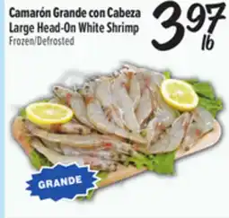 El Super Large Head-On White Shrimp offer