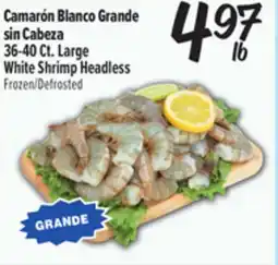 El Super Large White Shrimp Headless offer