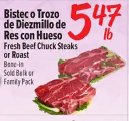 El Super Fresh Beef Chuck Steaks or Roast offer