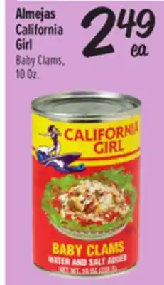 El Super California Girl Baby Clams offer