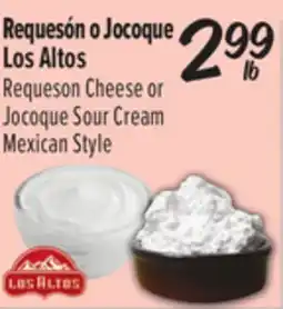 El Super Requeson Cheese or Jocoque Sour Cream Mexican Style offer