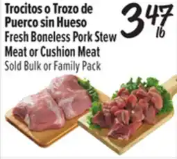 El Super Fresh Boneless Pork Stew Meat or Cushion Meat offer
