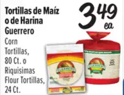 El Super Corn Tortillas, 80 Ct. o Riquisimas Flour Tortillas, 24 Ct offer