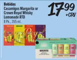 El Super Margarita or Crown Royal Whisky Lemonade RTD offer