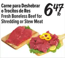 El Super Fresh Boneless Beef for Shredding or Stew Meat offer