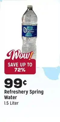 Grocery Outlet Spring Water offer