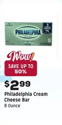 Grocery Outlet Cream Cheese Bar offer