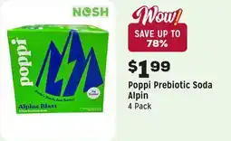 Grocery Outlet Prebiotic Soda Alpin offer