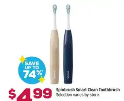 Grocery Outlet Spinbrush Smart Clean Toothbrush offer