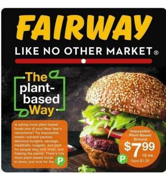 Fairway Store Market Impossible Plant Based Ground offer