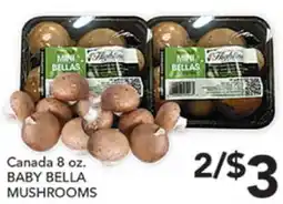 Pete's Fresh Market Canada 8 oz. BABY BELLA MUSHROOMS offer