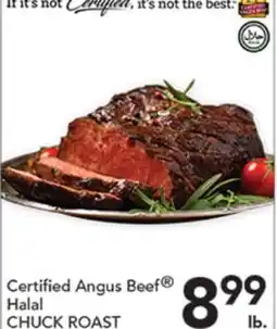 Pete's Fresh Market Certified Angus Beef Halal CHUCK ROAST offer