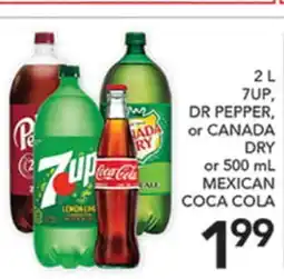 Pete's Fresh Market 2 L 7UP, DR PEPPER, or CANADA DRY or 500 mL MEXICAN COCA COLA offer