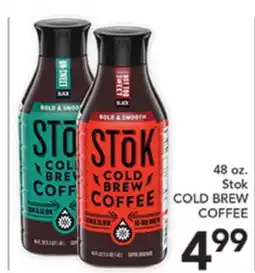 Pete's Fresh Market 48 oz. Stok COLD BREW COFFEE offer