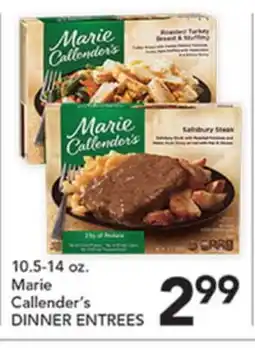 Pete's Fresh Market Marie Callender's DINNER ENTREES offer