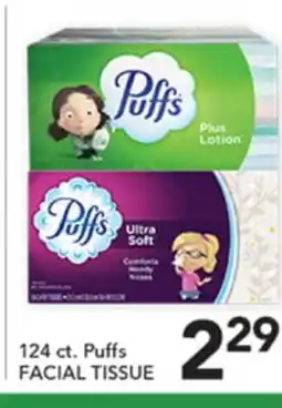 Pete's Fresh Market 124 ct. Puffs FACIAL TISSUE offer