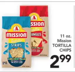 Pete's Fresh Market 11 oz. Mission TORTILLA CHIPS offer