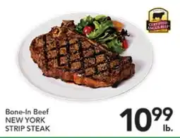 Pete's Fresh Market Bone-In Beef NEW YORK STRIP STEAK offer