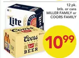 Pete's Fresh Market MILLER FAMILY or COORS FAMILY offer