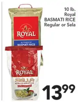Pete's Fresh Market 10 lb. Royal BASMATI RICE Regular or Sela offer