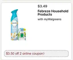 Walgreens Febreze Household Products offer