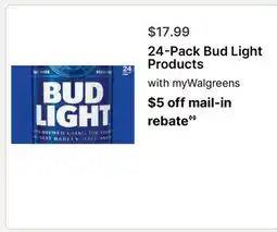 Walgreens 24-Pack Bud Light Products offer