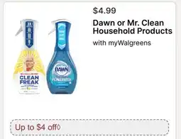 Walgreens Dawn or Mr. Clean Household Products offer