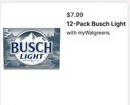 Walgreens 12-Pack Busch Light offer