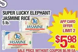 Torres Supermercado SUPER LUCKY ELEPHANT JASMINE RICE offer