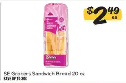 Winn Dixie SE Grocers Sandwich Bread offer