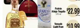 Big Saver Foods Patrón Añejo Tequila, Venado Light Rum offer