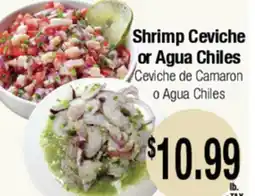 Big Saver Foods Shrimp Ceviche or Agua Chiles offer