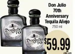 Big Saver Foods Don Julio 70th Anniversary Tequila Añejo offer