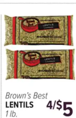 Cermak Fresh Market Brown's Best LENTILS offer