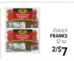 Cermak Fresh Market Eckrich FRANKS offer