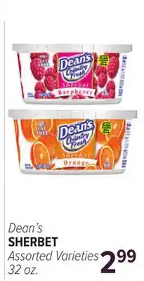 Cermak Fresh Market Dean's SHERBET offer