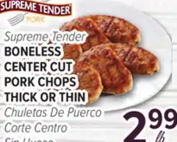 Cermak Fresh Market Supreme Tender BONELESS CENTER CUT PORK CHOPS THICK OR THIN offer