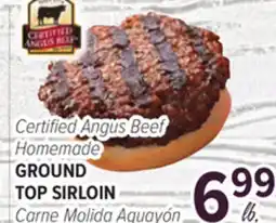 Cermak Fresh Market Certified Angus Beef Homemade GROUND TOP SIRLOIN offer