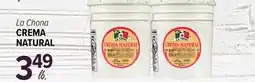 Cermak Fresh Market La Chona CREMA NATURAL offer