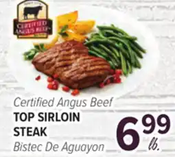 Cermak Fresh Market Certified Angus Beef TOP SIRLOIN STEAK offer