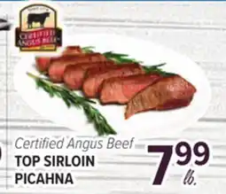 Cermak Fresh Market Certified Angus Beef TOP SIRLOIN PICAHNA offer