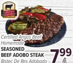 Cermak Fresh Market Certified Angus Beef Homemade SEASONED BEEF ADOBO STEAK offer