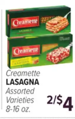 Cermak Fresh Market Creamette LASAGNA offer