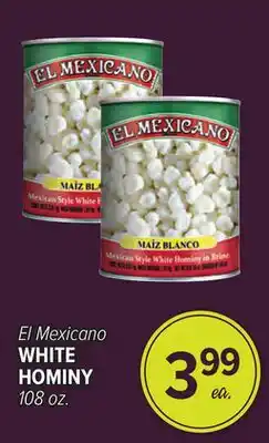Cermak Fresh Market El Mexicano WHITE HOMINY offer