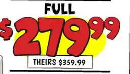 Ollie's FULL Mattress offer