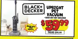 Ollie's BLACK + DECKER UPRIGHT PET VACUUM offer