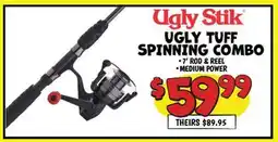 Ollie's Ugly Stik UGLY TUFF SPINNING COMBO offer